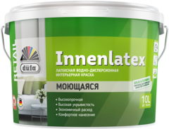 Краска ВД DUFA RETAIL INNENLATEX база 3 (10 л.) влагостойкая латексная для потолков и стен