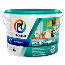 "Профилюкс" ВД краска моющаяся д/ванной и кухни износоуст. супербелая PL-13L (13кг)
