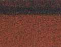 Гибкая черепица Коньково-карнизная (4K4E21-0433) КРАСНЫЙ микс 253 х 1003 х 40мм уп.12 шт/3 м2