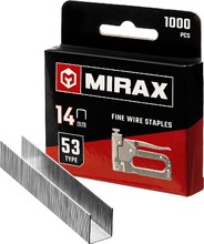 Скобы для степлера узкие 14мм тип 53 (1000шт) MIRAX 3153-14