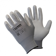 Перчатки полиэстер с полиуретановым покрытием (для точных работ) Fiberon/9L