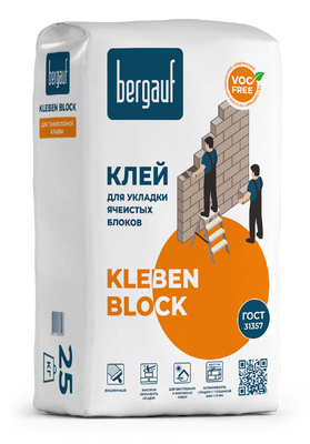 Клей для ячеистых блоков Bergauf Kleben Bloсk зима (25кг)/56 
