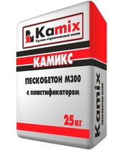 Пескобетон М300 c пластификатором КАМИКС (25кг)/64