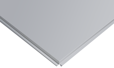 Плита потолочная Cesal Т24/45 595*595 белый мат 0,4 мм,   40 шт/14.4 м2