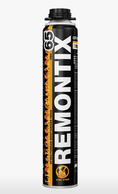Пена монтажная "REMONTIX PRO 65" огнестойкая 850 мл/12 шт в кор